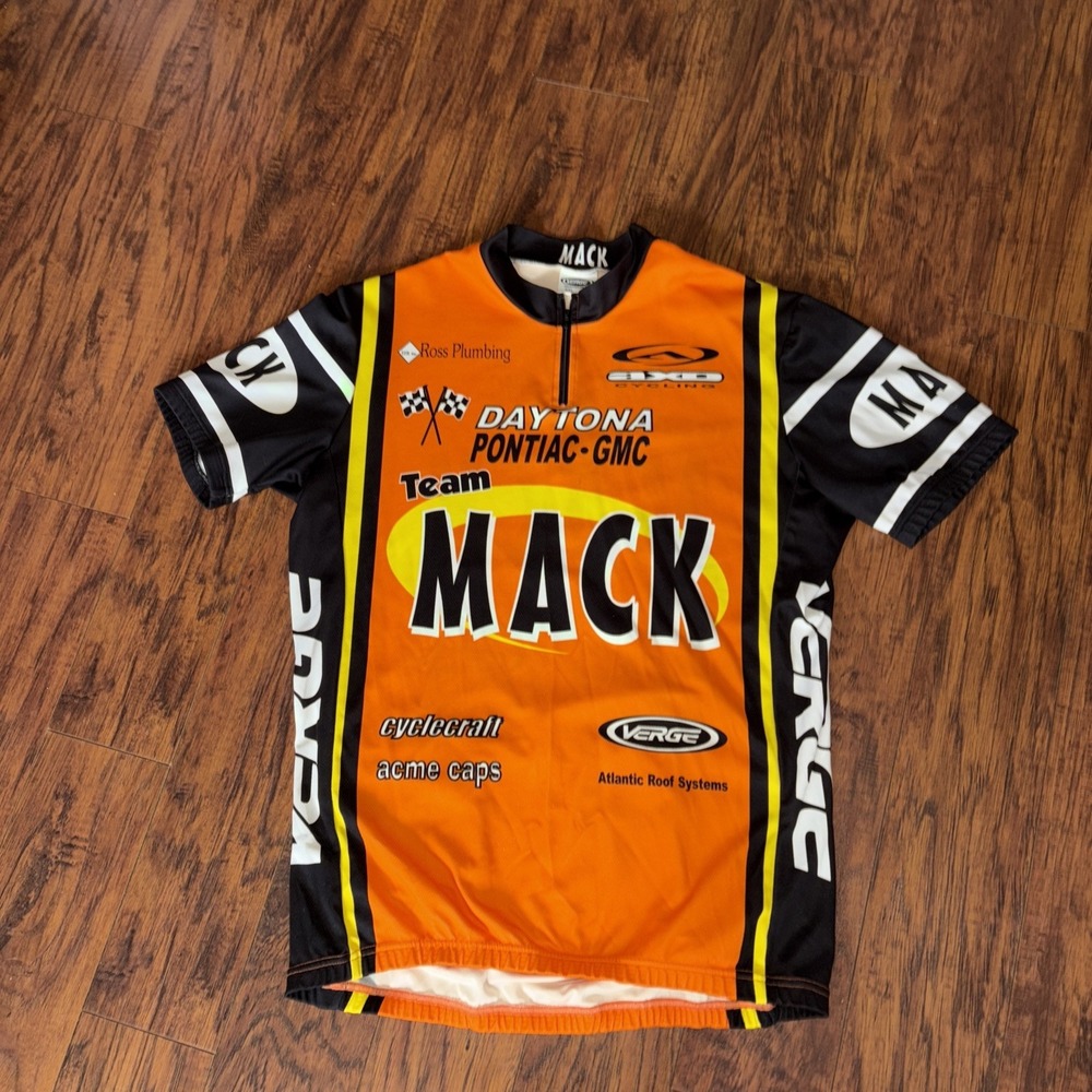 Verge Mack  Cycling Jersey Mens Short Sleeve Half Zip XXL Orange/bk